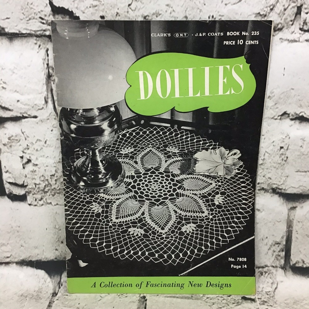 Doilies Clarks O.N.T. Pattern Book No. 235‎ The Spool Cotton Co Vintage 1947
